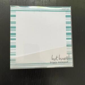 Hot Hues Biggy Notepad (500 count) with Multicolor Stripes